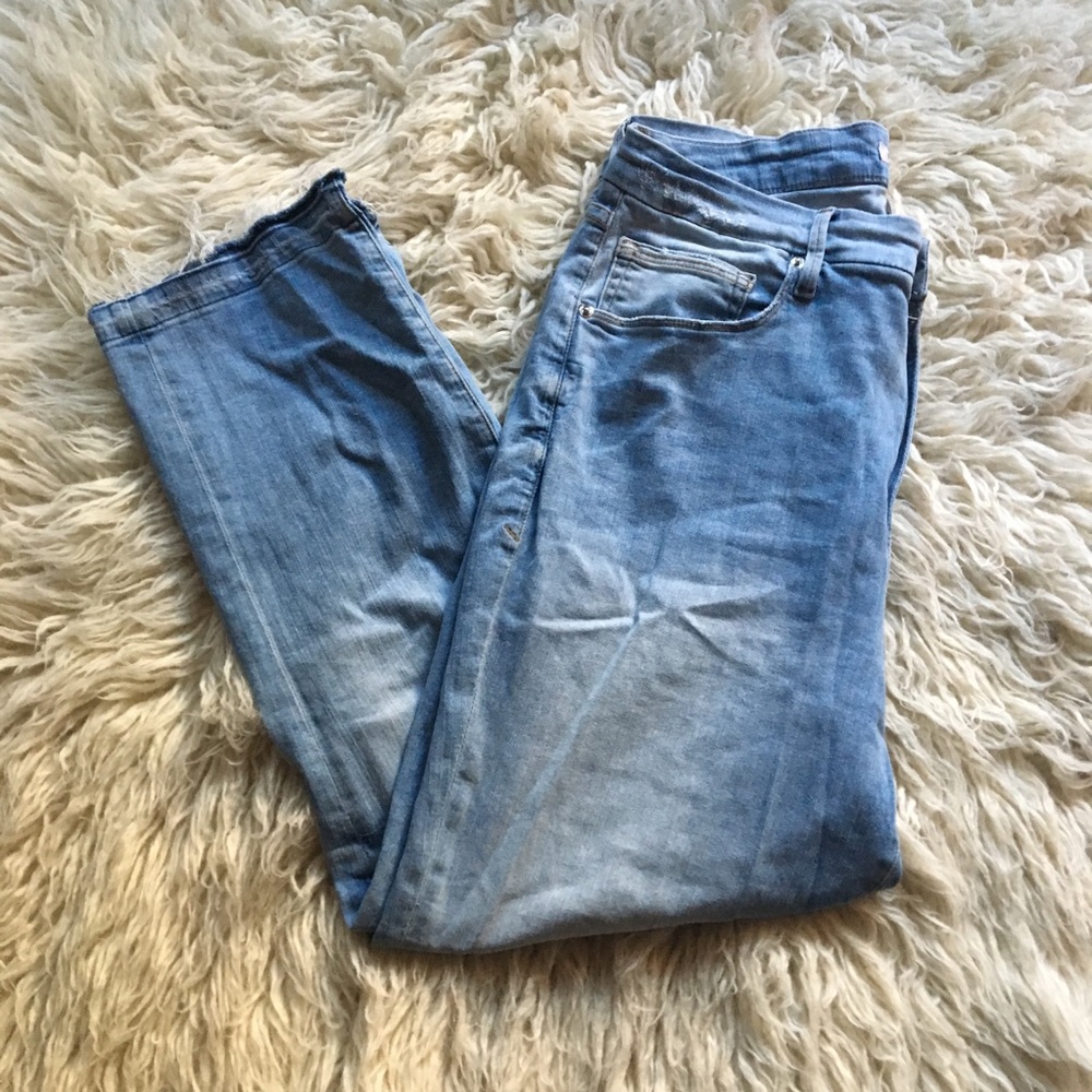 GOOD AMERICAN GOOD CUTS high waisted crop jeans